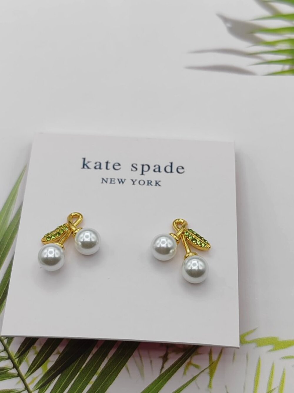 Kate Spade Cherry gold Earrings